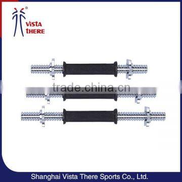 Rubber Handle Chrome Dumbbell Bar With Whosale