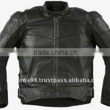 DL-1191 Leather Motorbike Racing Jacket