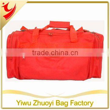 Dogs Design Duffel Bag With Red Polyester