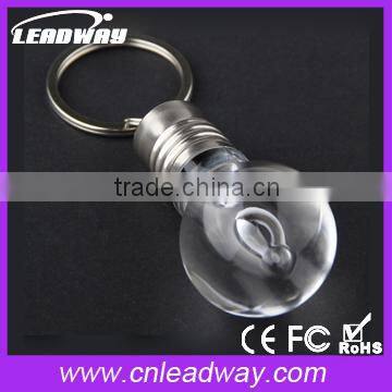 Fascinating LED Acrylic Light Bulb Shape USB Flash Drive 8gb Pen Drive photo-3