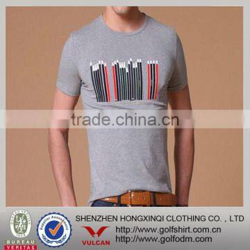 cotton/polyester t shirts with printing logo fashion and comfortable