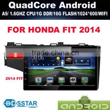 Android car radio audio gps for HONDA FIT 2014 with wifi,bluetooth,16g inand FREE IGO MAP