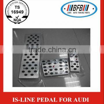 for audi A4 A6 A8 Q5 IS-LINE aluminum auto car brake pedal pad