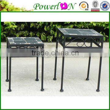 Wholesale Antique Fashion Wrough Iron S/2 Square Planter Stand Garden Ornament For Decking I26M TS05 G00 X00 PL08-5712