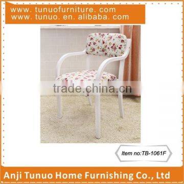 Stackable dining chair,Nice pattern cover,Bentwood,With arms,TB-1061F