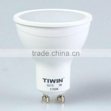 TIWIN 2015 New design 220V 230V 240V warm white cool white 36 degree 420lm 3000k 5W SMD SPOT LIGHT gu10 led bulb light