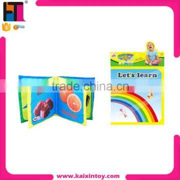 EN71 certificate infant learning toy educational baby cloth book