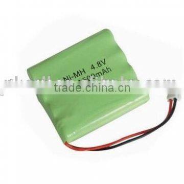 Ni-Mh rechargeable AAA500mAh 4.8V battery pack