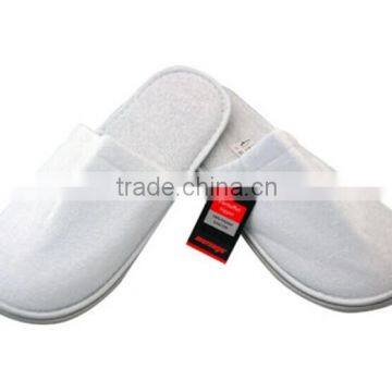 2016 high quality eco-friendly cotton terry slippers with anti-slip sole