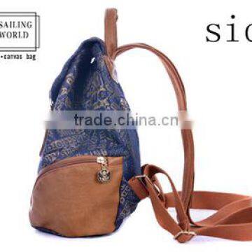 Hottest Vintage Style With Printing Ladies Canvas Backpack photo-3