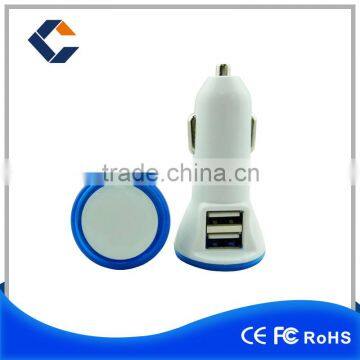 Wholesale 3.1 A Dual USB 2 port auto mobile phone car charger for mobile phones