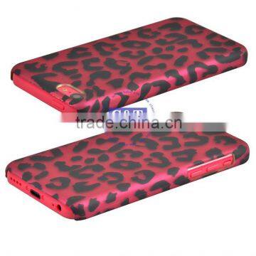 C&T Black Leopard Printing Transparent Clear Back Hard Case for Iphone5c photo-2