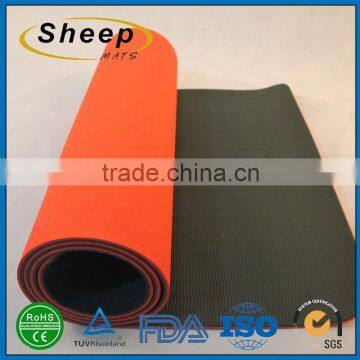 2016 Customized Natural tpe eco friendly travel yoga mat