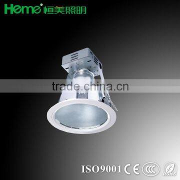 6" Vertical recessed aluminum trim downlight fixture with 200mm diameter 185mm cut out