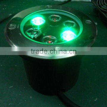 6*1w RGB LED underground light,D120*H105mm;DC12V input,can be controlled by common rgb controller or dmx decoder