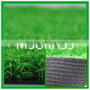 PP curved monofilament golf artificial grass waterproof underlay flooring