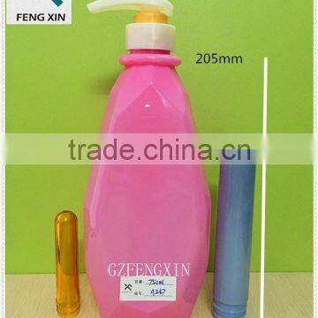 personal care use 600ml PET plastic shampoo bottle