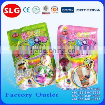 Girl Favorate Rainbow Color Loom DIY Toy With Candy photo-3