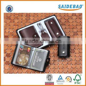 High quality customized key bag with Key ring and button closed,Delicate metal key chain