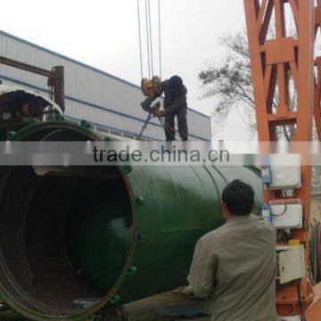Continuous waste tyre refining machine for 2014 new