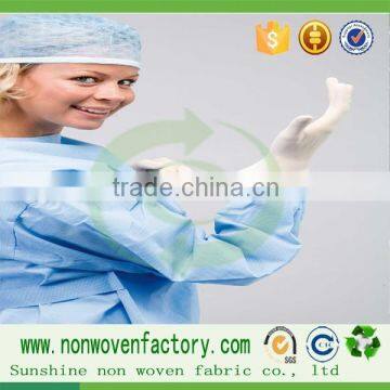 SMS non-woven fabric medical used hospital clothing