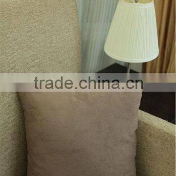 New home fashion polyester plain suede curtain cushion square sofa pillow