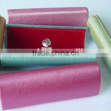 fine hand made Aluminum pu leather reading glasses case