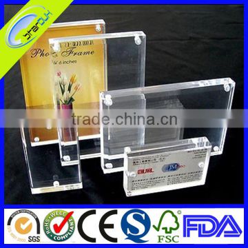 Curved acrylic frame display panel