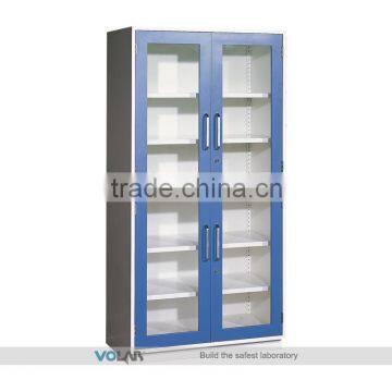 blue Laboratory vessel cabinet glass door laboratory cabinet