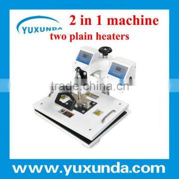 29X38cm 2 in 1 Digital T Shirt heat press machine, with two heaters and controller to press double sides