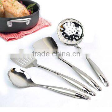 New Design Stainless Steel Kitchen Cooking Utensils With Frosted Handle