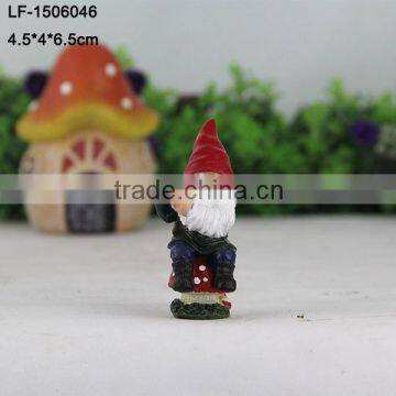 Resin Miniature gnome garden decoration gift craft