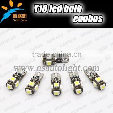 t10 canbus car led light,5050 W5W led for car,T10 led car light