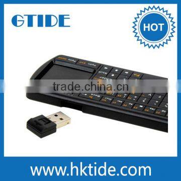 Wireless black keyboard with touchpad 2.4G IPKW250 support aptop keyboard for hp probook 4520s and for macbook pro keyboard