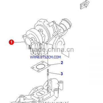 Hot sale PC130-7 excavator engine turbocharger 6208-81-8100