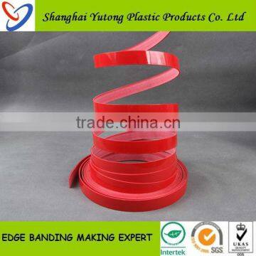 Yutong Glossy clear plastic edge banding pvc /abs edge banging for furniture particles