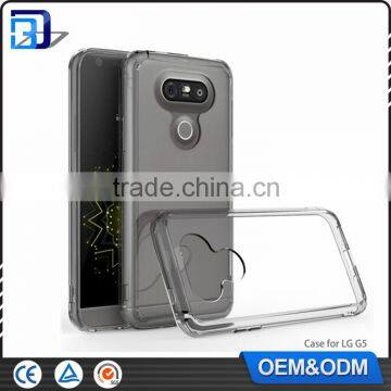New Product 2016 Clear Ultra Slim Acrylic + TPU Bumper 2 in 1 Back Cover Case For LG G5 H830 Mobile Phone Accessories photo-1