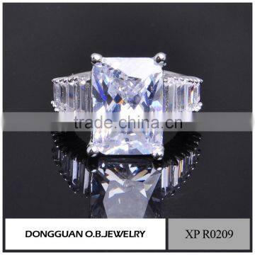 Personalized White Zircon Silver Ring Designs For Girl/Sterling Silver Ring photo-5