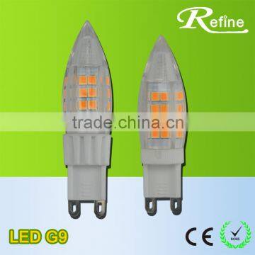 2016 New 4W 400lm Small volume CE ROHS g9 lighting led