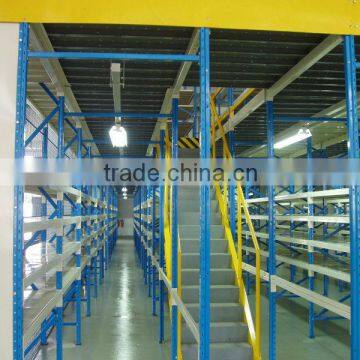 Warehouse storage mezzanine floor platform shelving