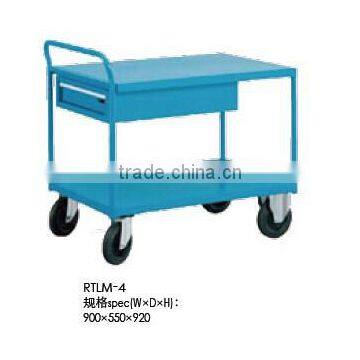 handcart with caster and mesh and drawer for workshop and garden and gym