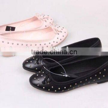 Ballerina shoes women flat rivets shoes fashion beautiful ballerina shoes
