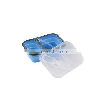 Food Grade Foldable Silicone Lunch Box photo-3