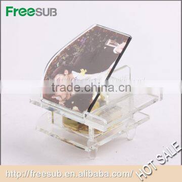 Freesub BSJ16 L100*H110*W90mm blank sublimation crystal Music box