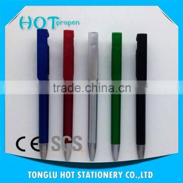 Mobile Phone Support Twist Pen With Big Clip