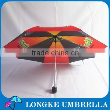 3 folding full color printing,cheap advertising umbrella