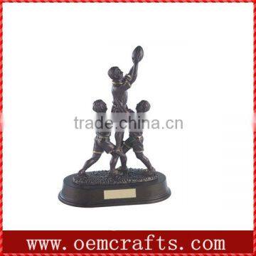 Funny custom cheap resin wholesale soccer Trophy