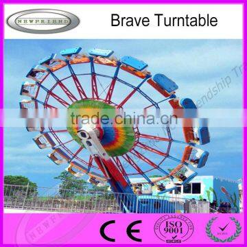 factory product Thrill amusement park freak out rides brave turntable for sale with high quality