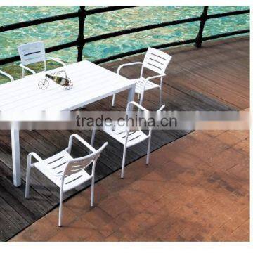 Factory hotselling white aluminum cheap outdoor garden furniture