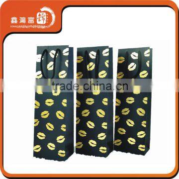 Customize Design Black Luxury Wine Paper Bag photo-4